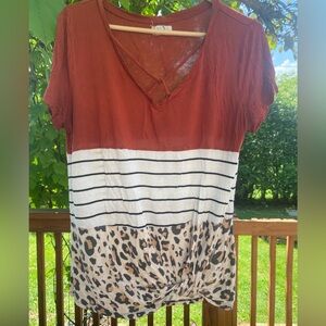 Maurices 24/7 woman’s size L stretch casual top